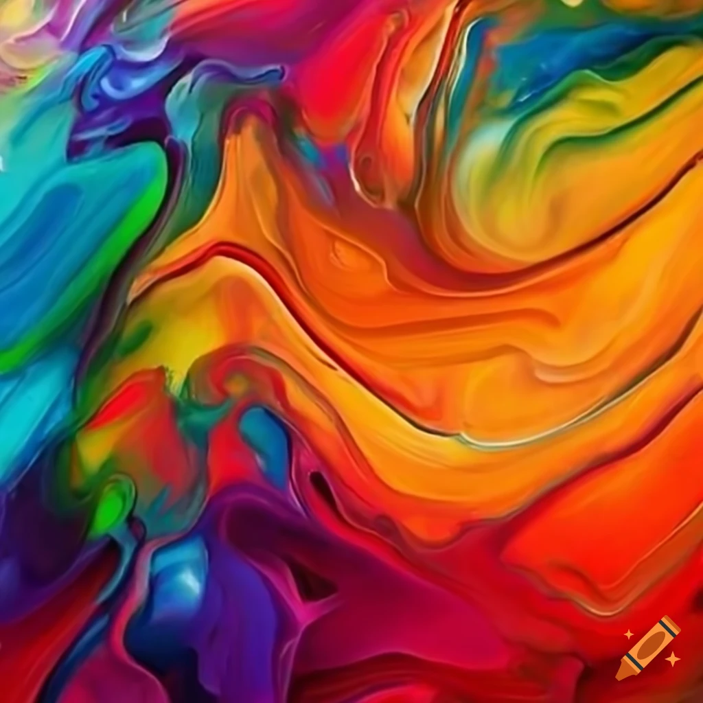 dynamic abstract painting