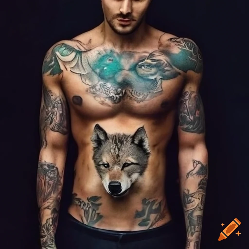 Love You tattoo ,Love You Temporary tattoo ,tattoo, Wolf tattoo ,Wolf  sticker