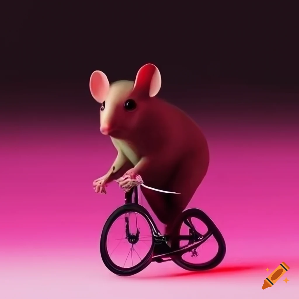 Big rat riding a r15 bike on Craiyon