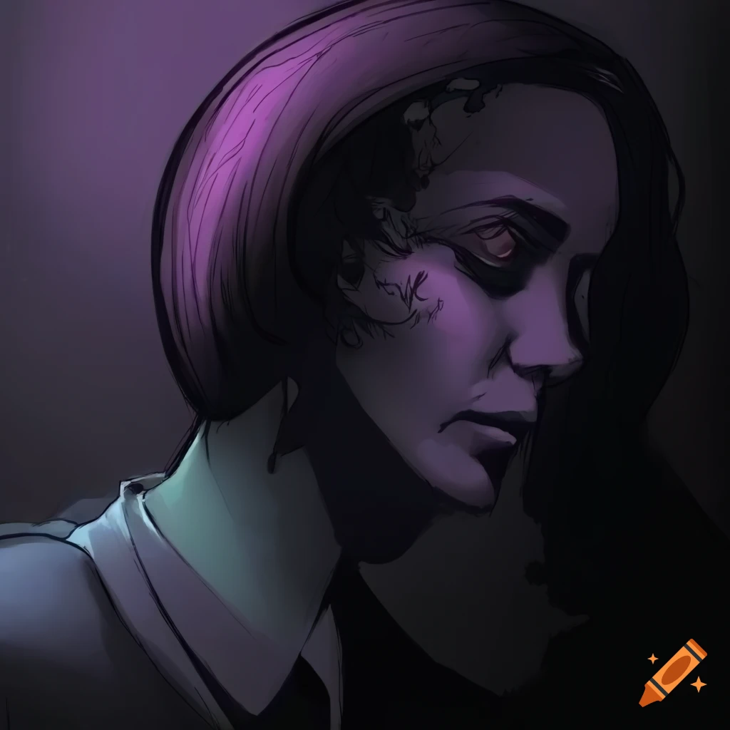 hyper atmospheric noir graphic novel artwork