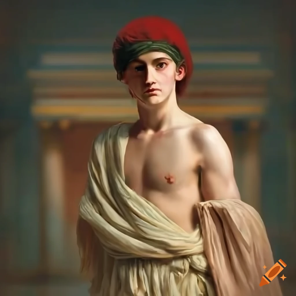 painting inspired by ancient Greek athletes