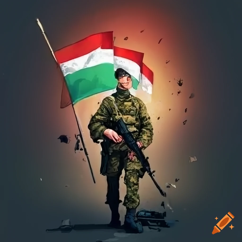poster honoring the Hungarian Defense Forces' 175th anniversary