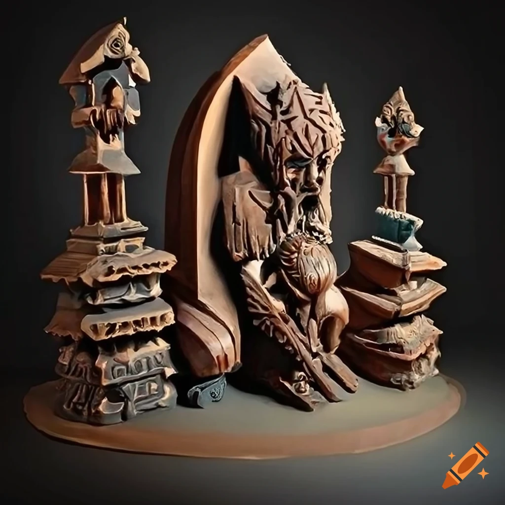 Detailed sculpture inspired by zelda game