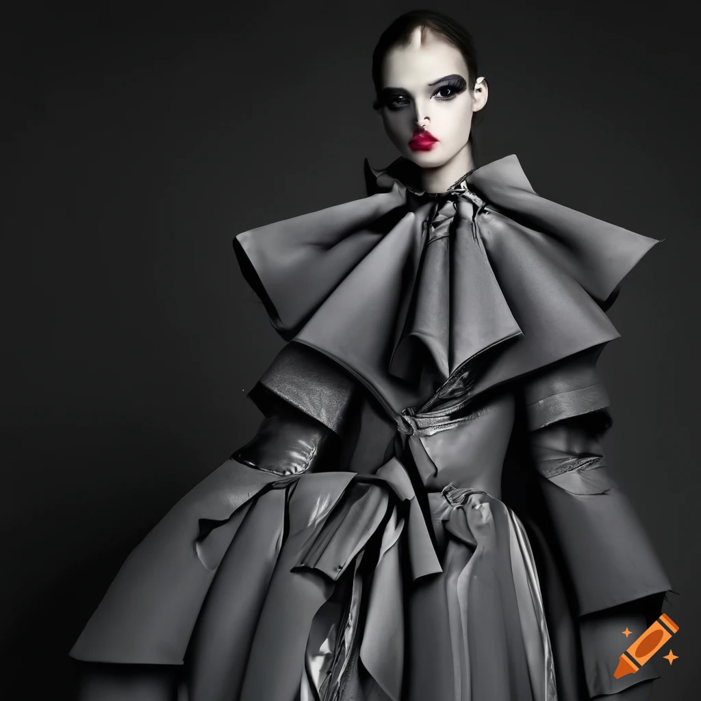 Premium Photo  High fashion models and beauty queens from around the globe  donning avantgarde haute couture with a futuristic twist aigenerated