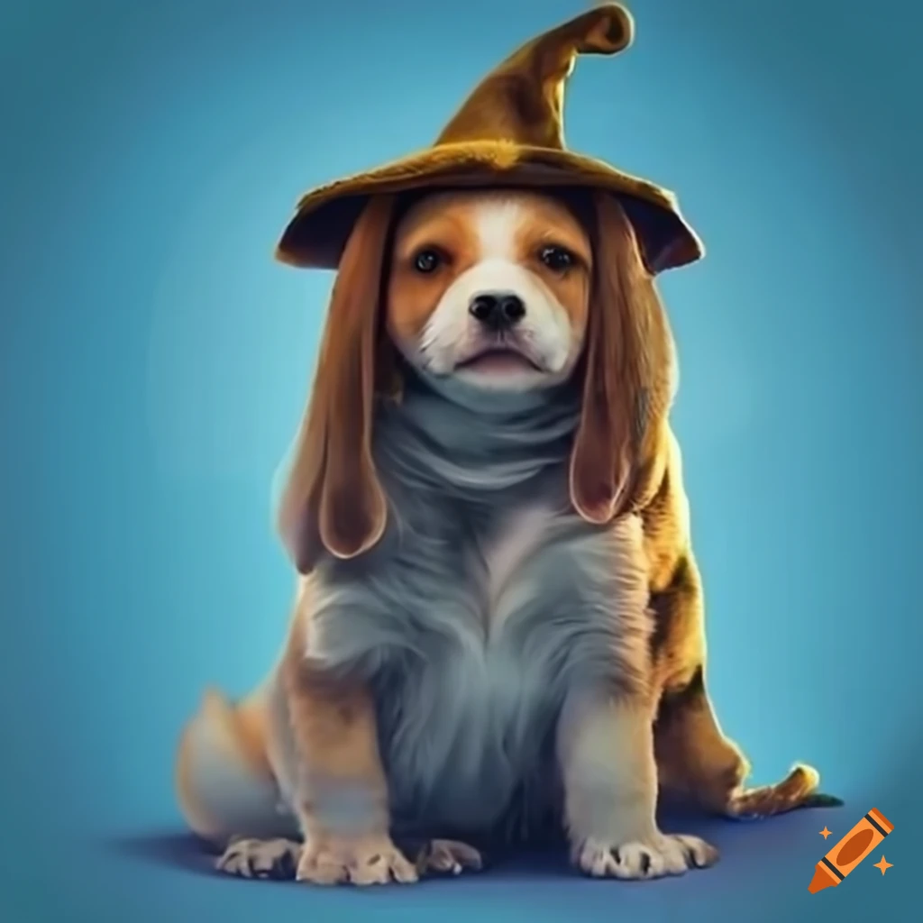 Adorable Puppy Dressed As A Wizard On Craiyon adorable-puppy-dressed-as-a-wizard-on-craiyon