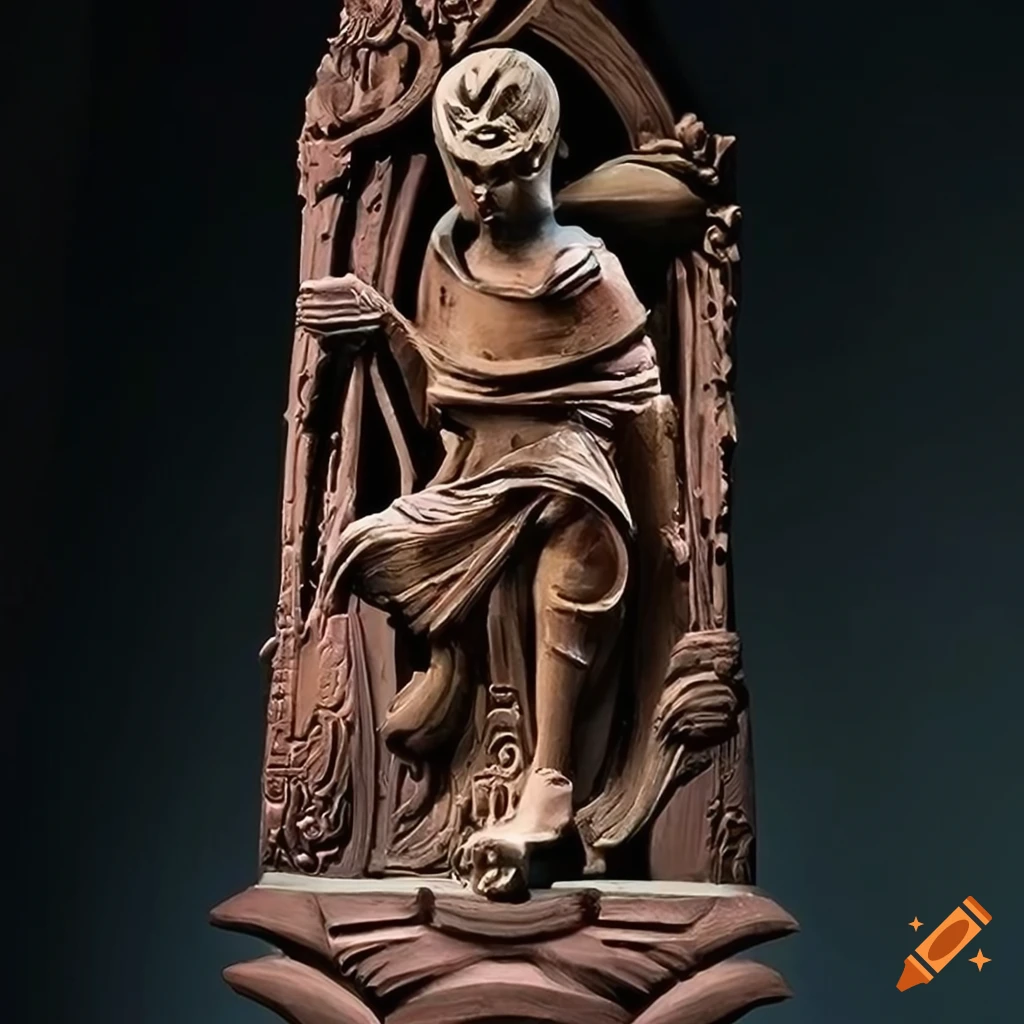 Detailed architectural sculpture in highdefinition