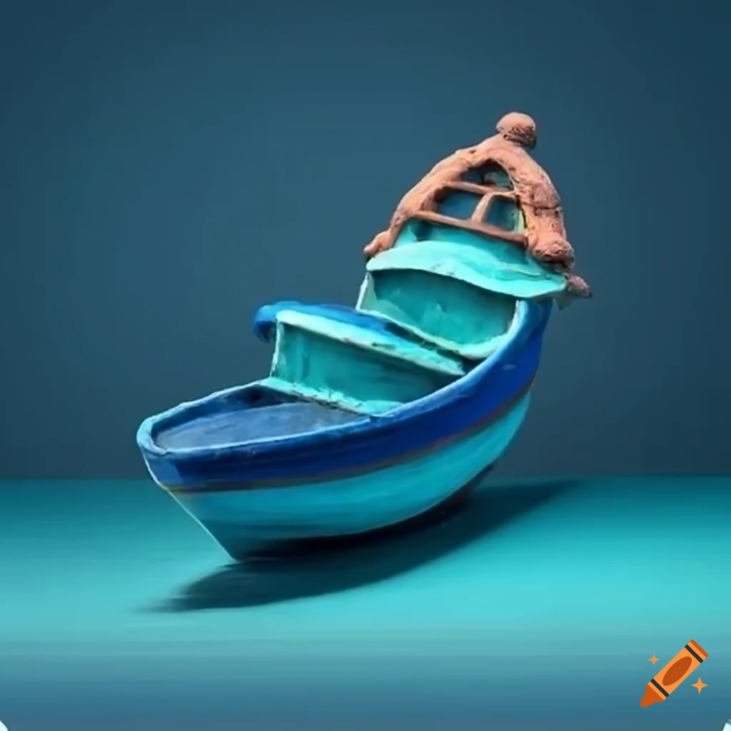 Ancient 3d video game small fishing boat, 4k, hyper realistic on Craiyon