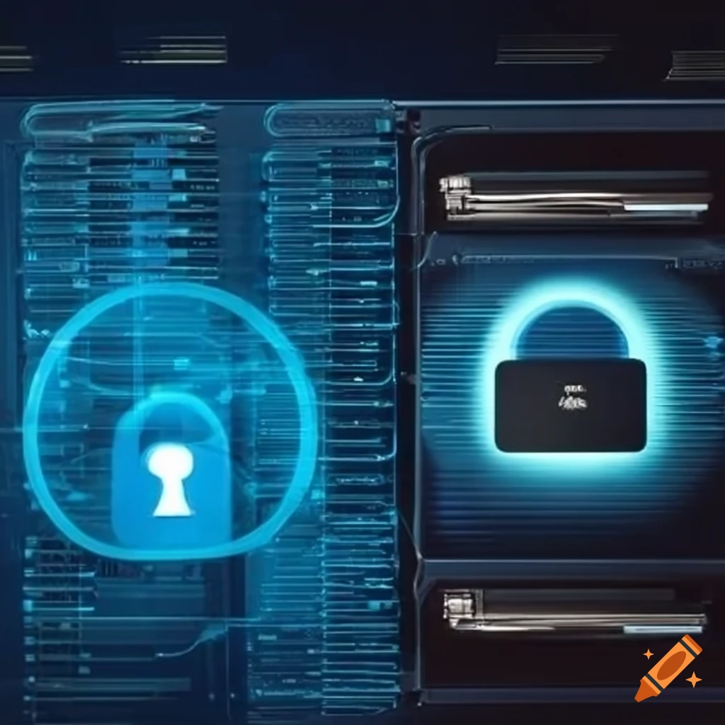 Illustration of authentication server holds concept