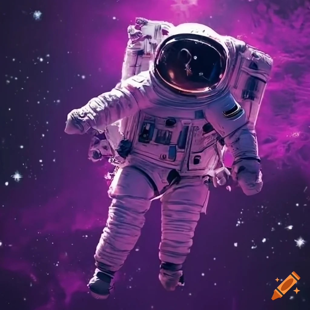 Astronaut Floating In Purple Space On Craiyon 7524