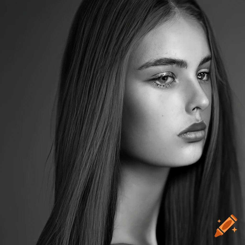 stunning young woman for fashion magazine cover