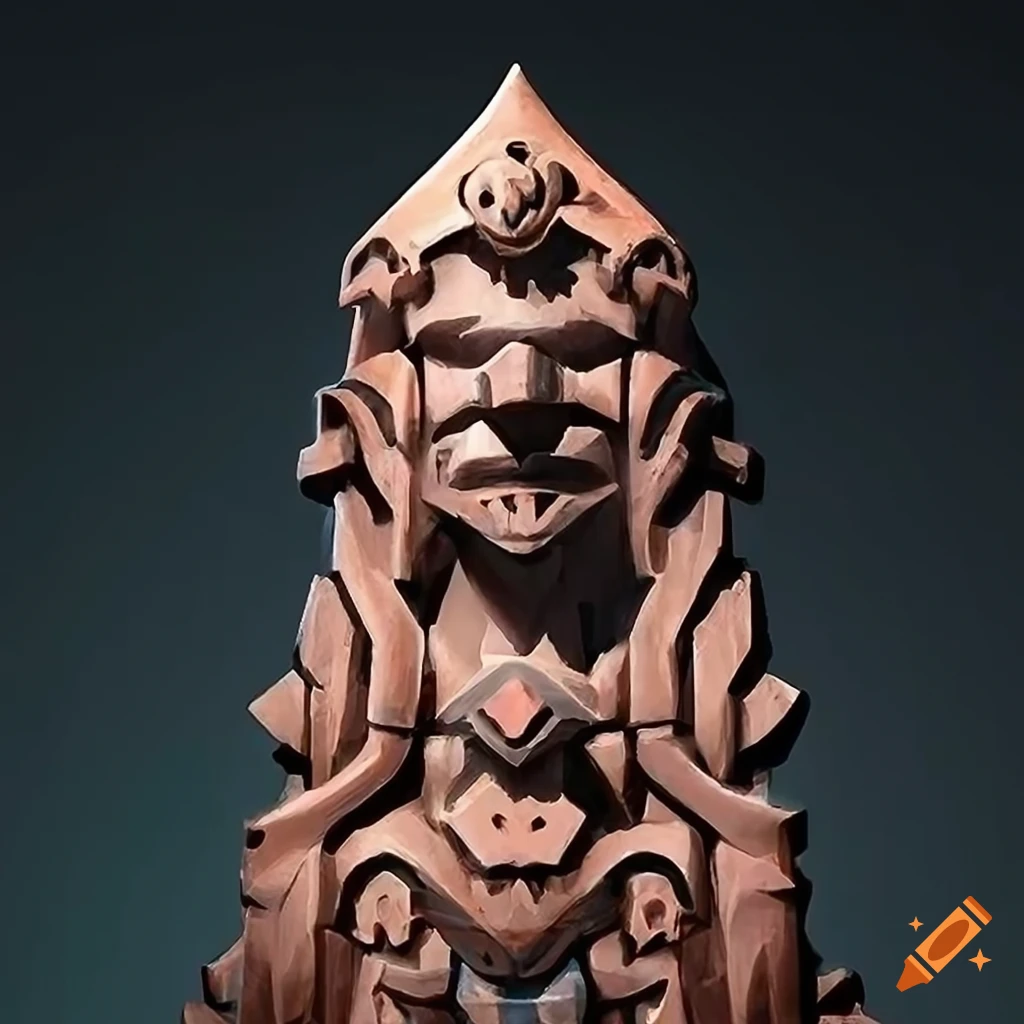 Masterfully carved zelda game sculpture on Craiyon