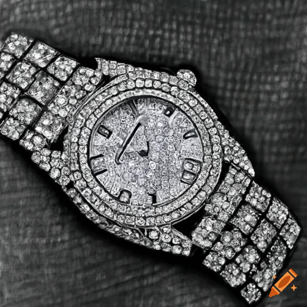 Luxury Mens Diamond Watch Bling Iced Out Watch Big Face Mens Shiny Hip Hop  Watch | eBay
