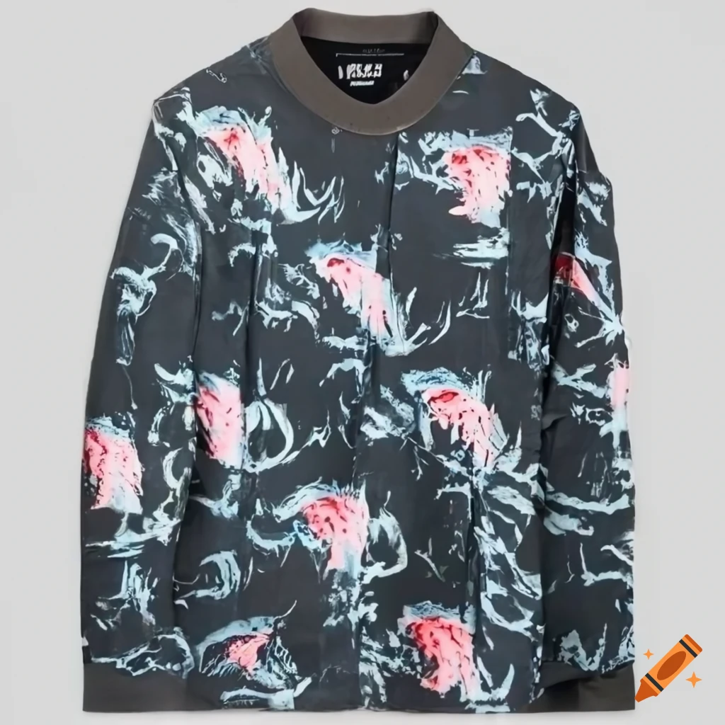 photo of Raf Simons heat transfer vinyl on bellbottoms