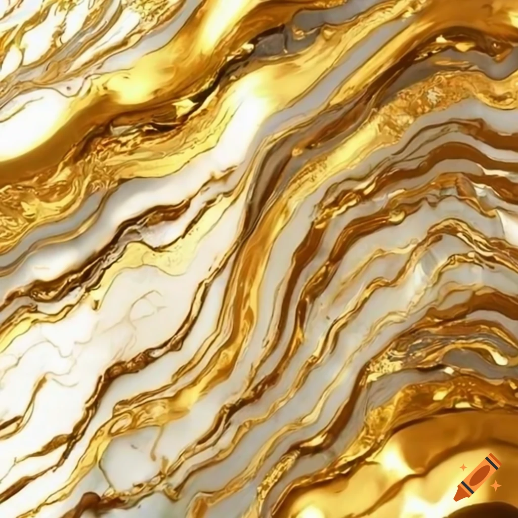 gold foil marble on wall