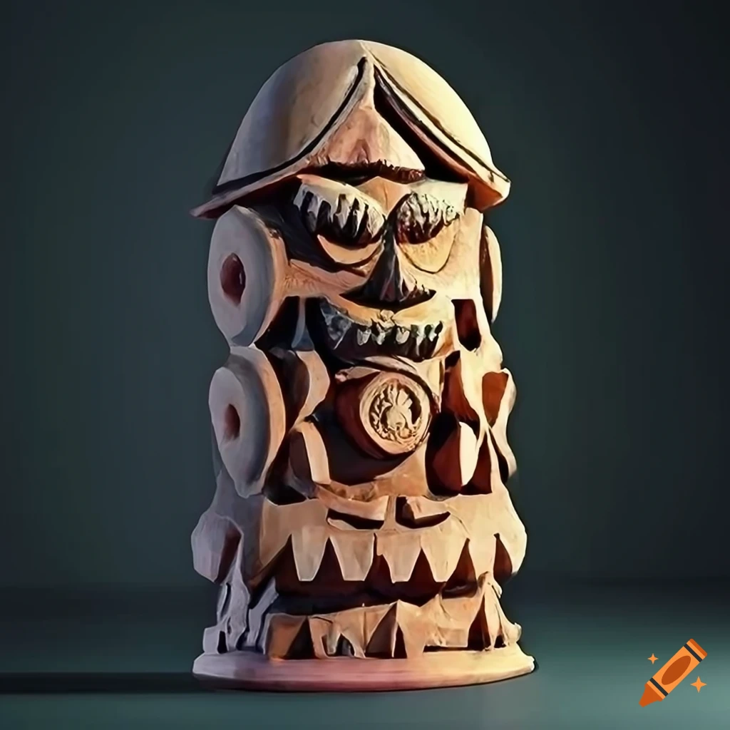 detailed sculpture in 'Architectural Stave carving' style