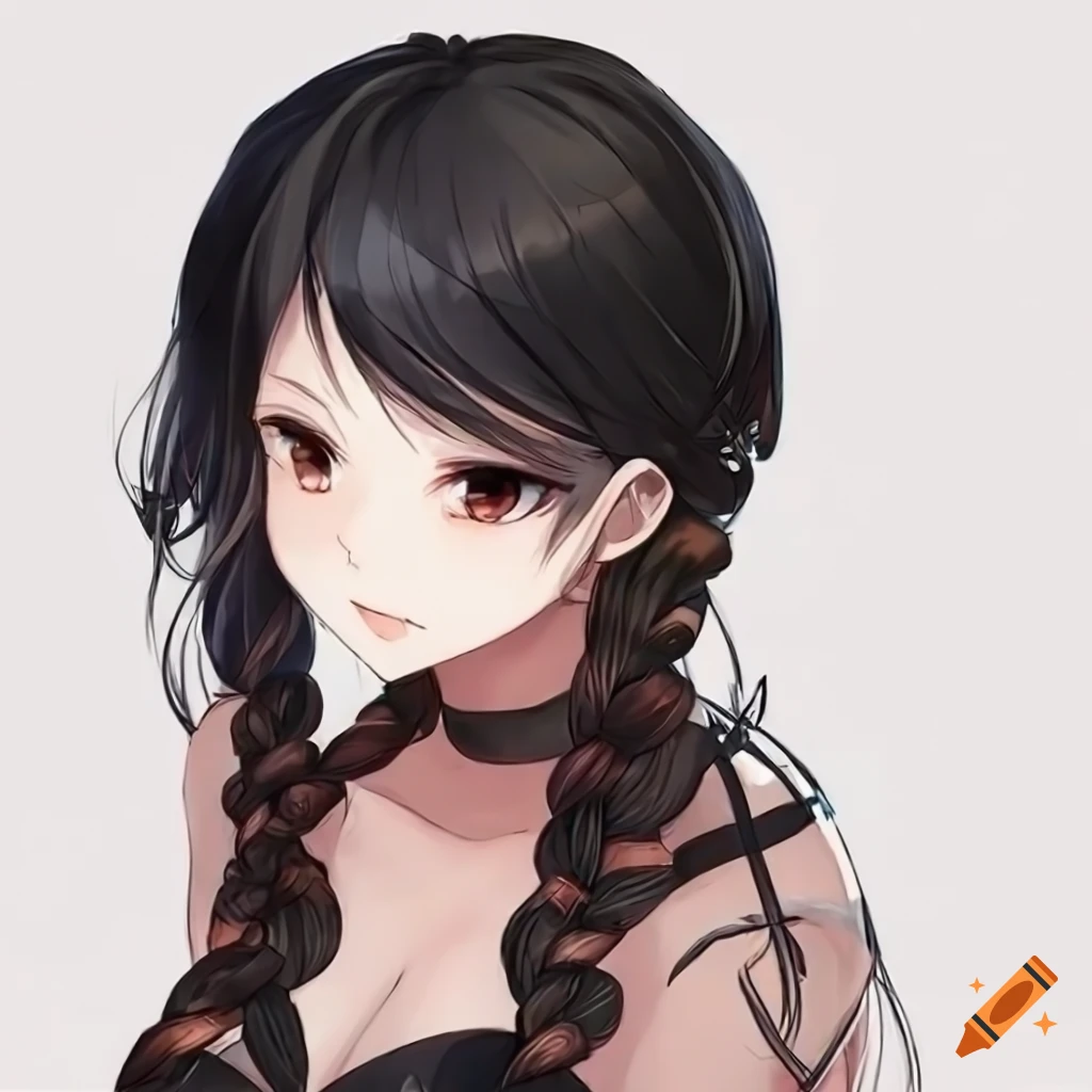 Anime, anime girls, Huwali, sweater, hat, dark hair, braids, HD phone  wallpaper | Peakpx