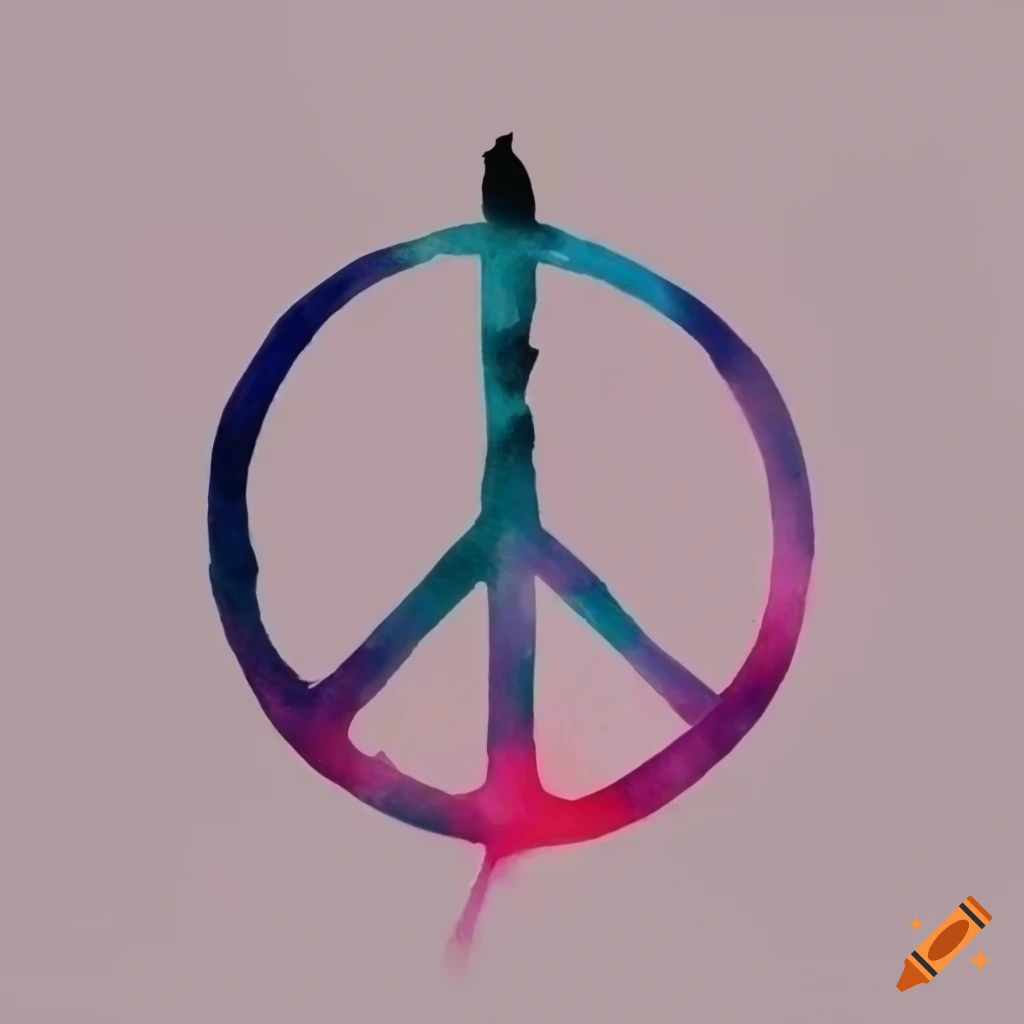 Peace Symbol Sign Colorful Spots Multicolored Stock Illustration 2177123921  | Shutterstock