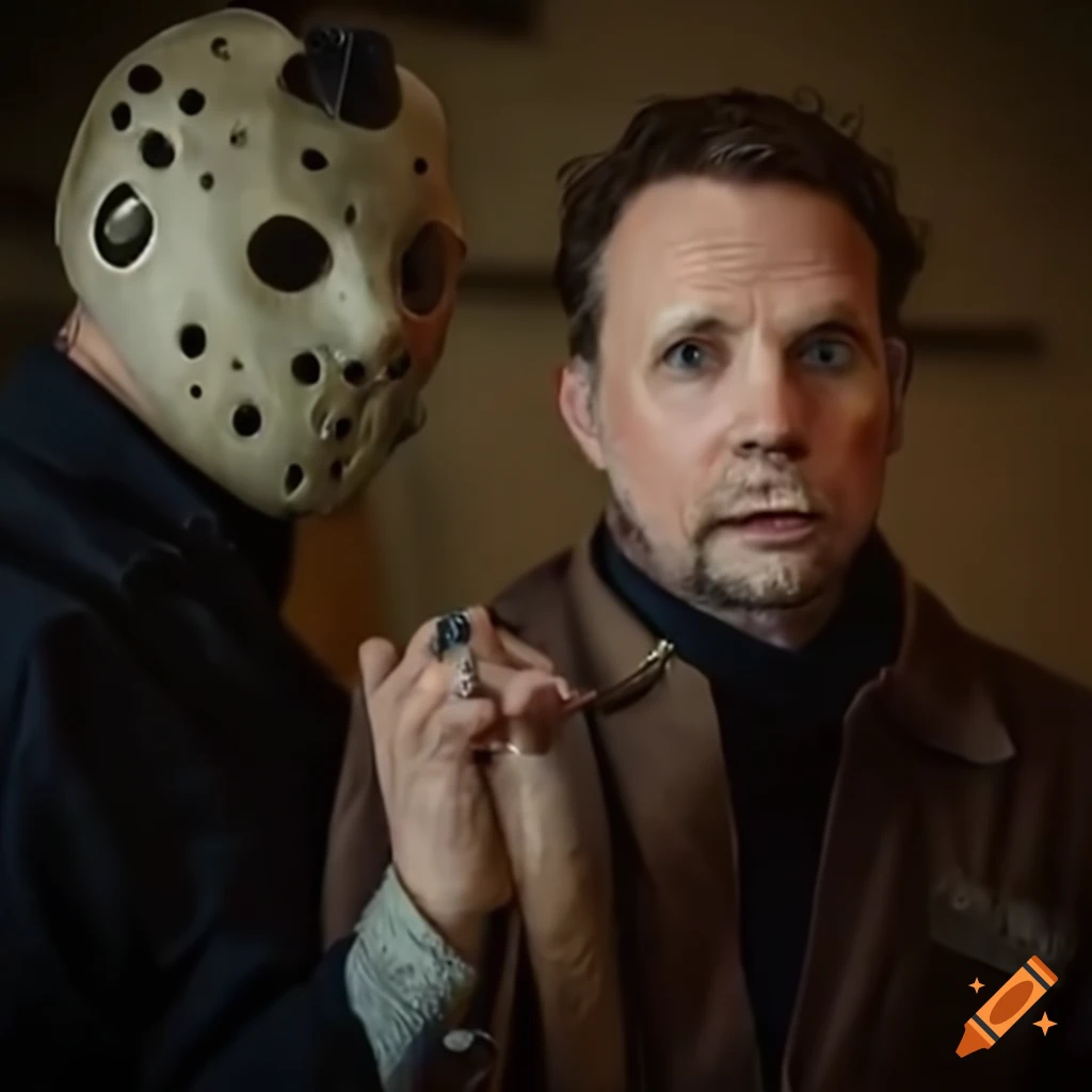 image of Jason Vorhees and his psychiatrist in a therapy session