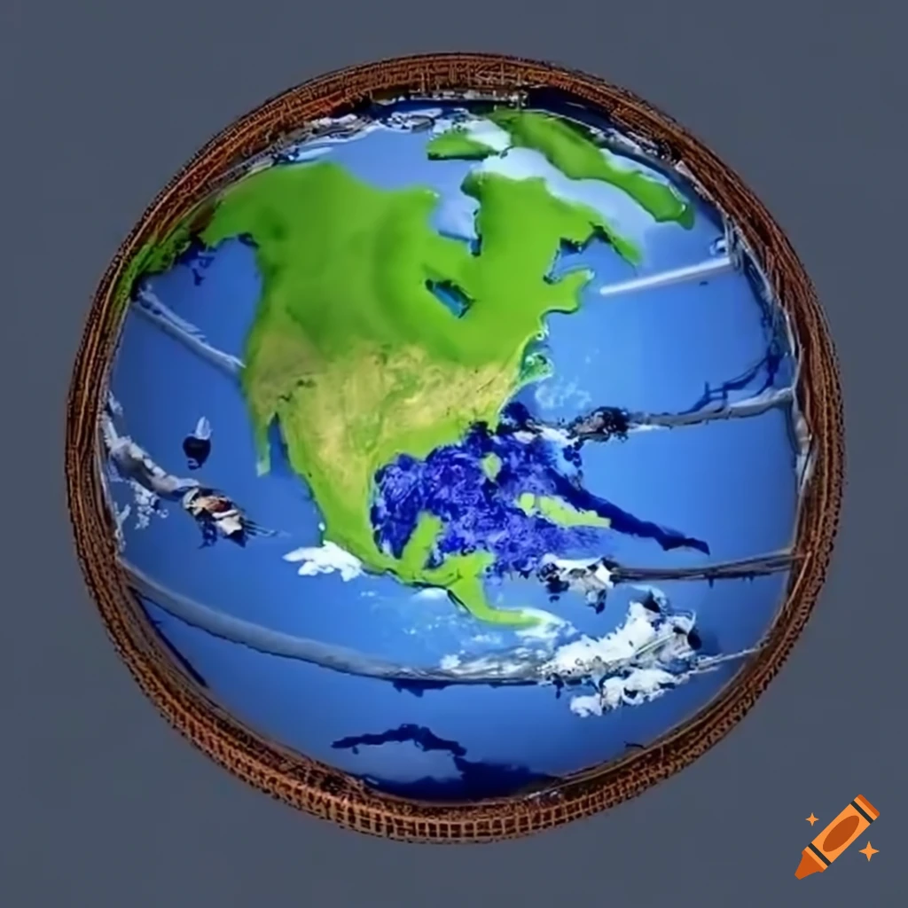 illustration of Earth connected by servers