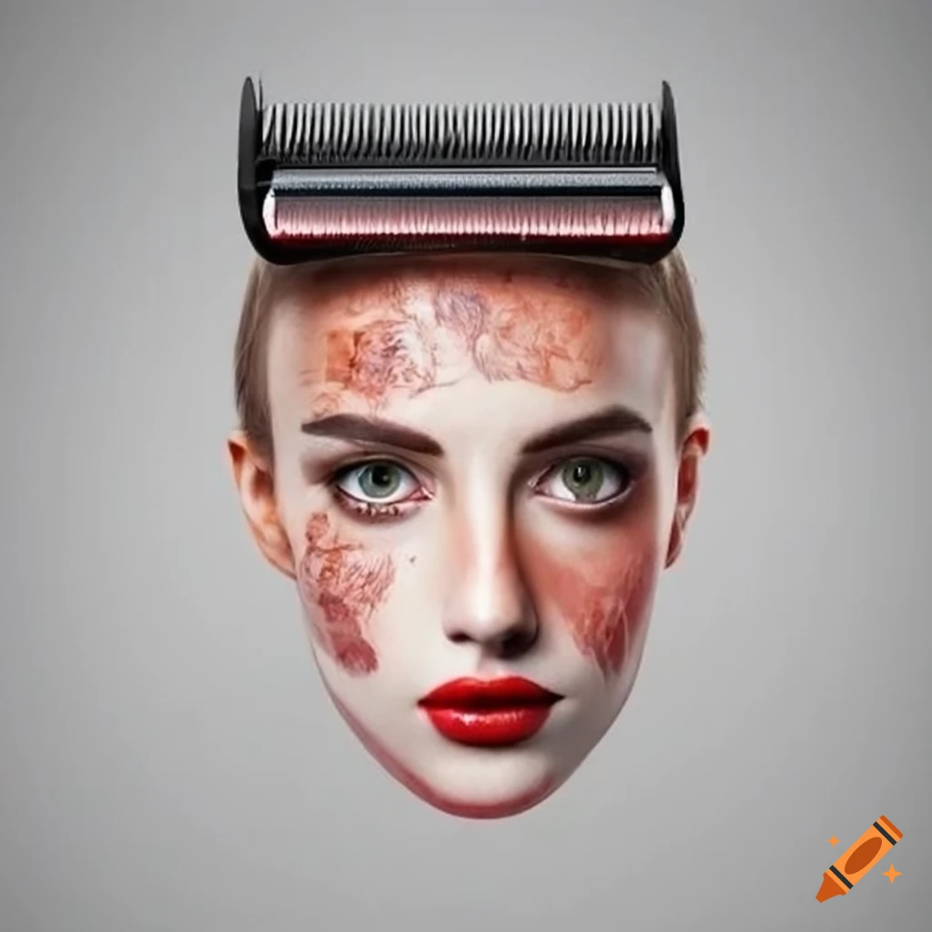 person getting a haircut with a hair clipper