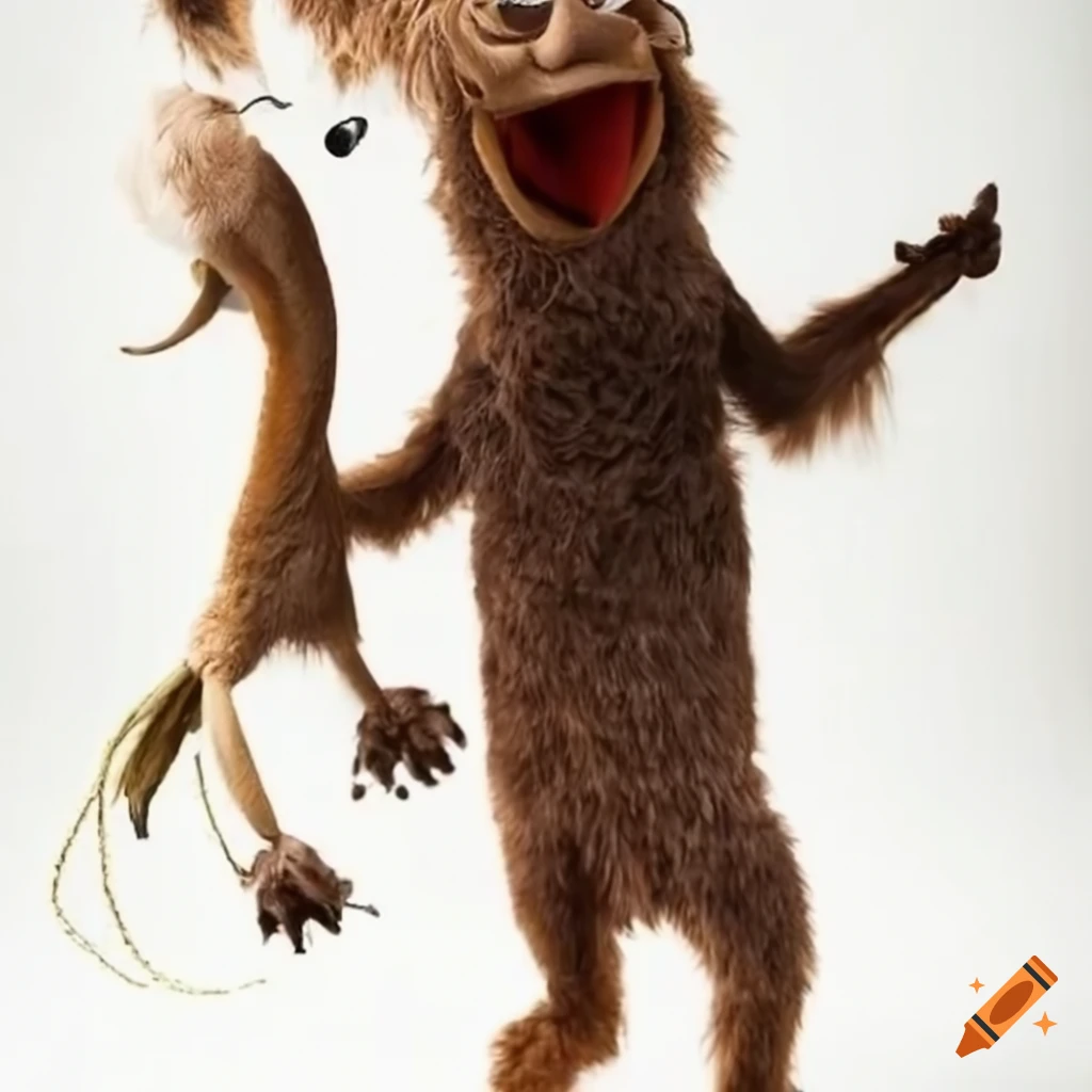 Charming puppet characters with animal characteristics