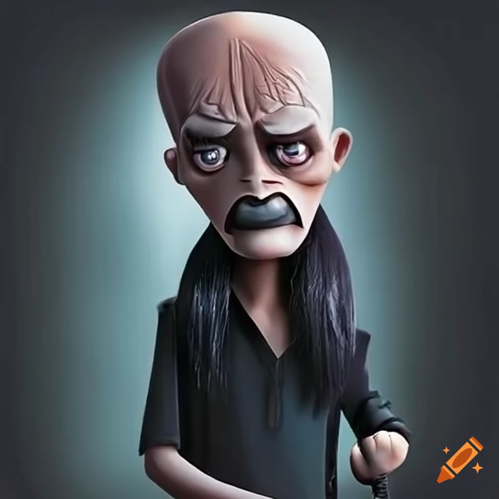 Man character from addams family on Craiyon