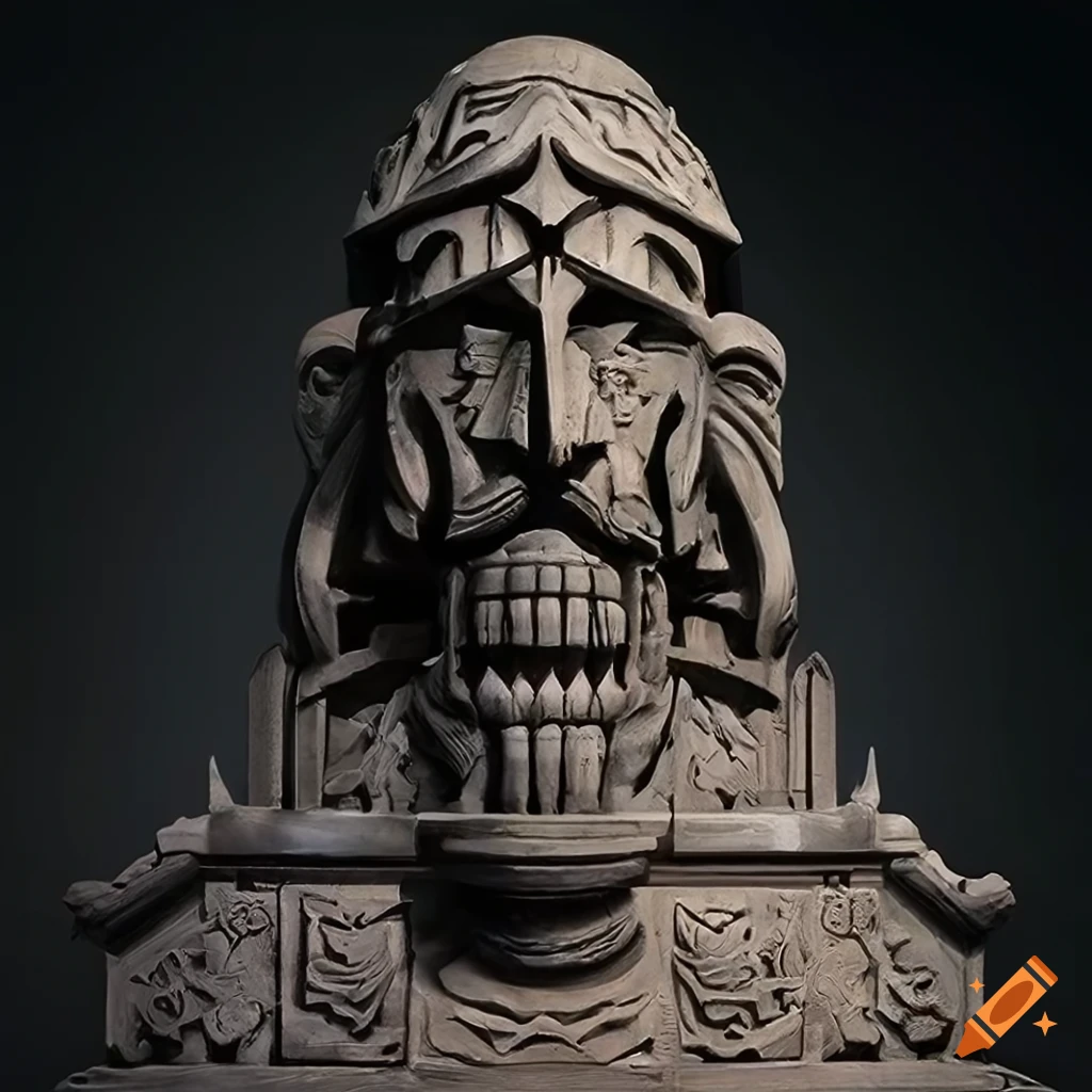 Detailed architectural sculpture in highdefinition on Craiyon