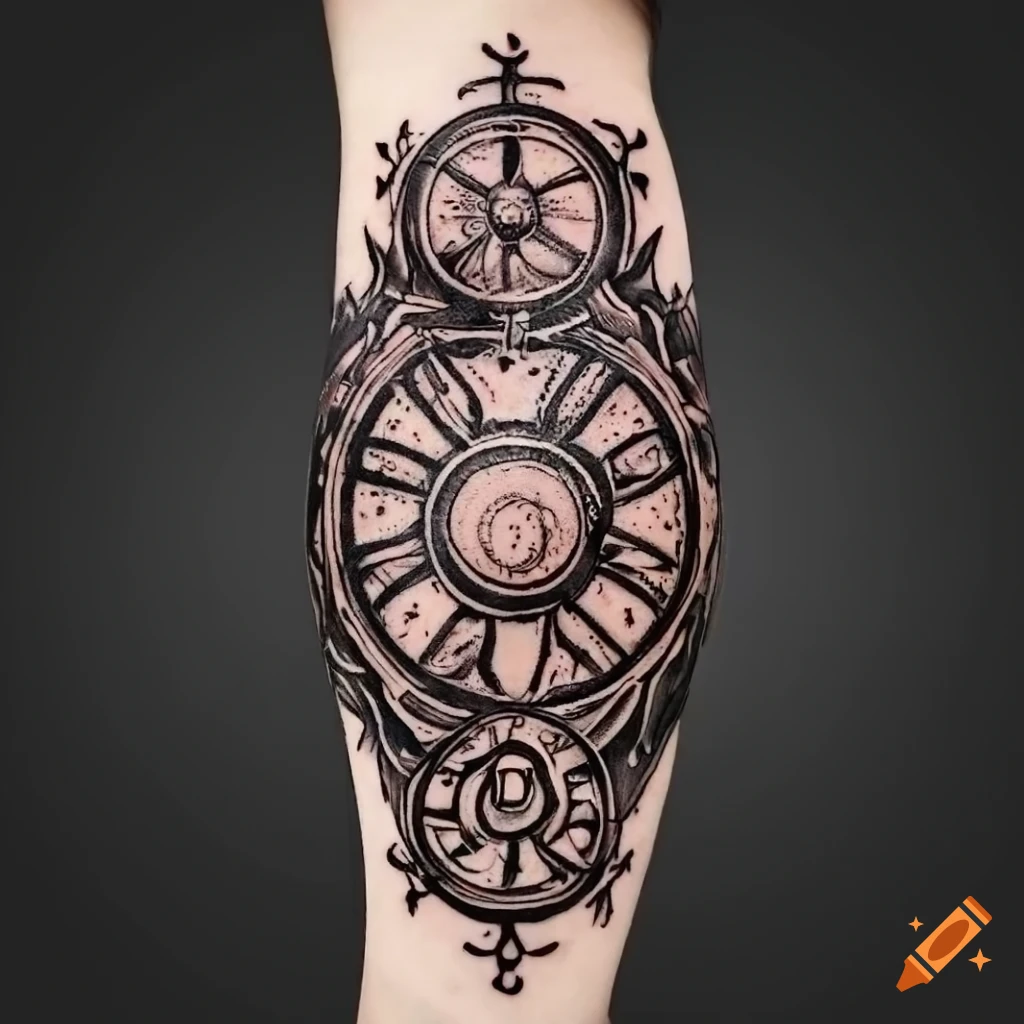 Tattoo uploaded by Ross Howerton • An amazing Wheel of the Dharma by Jondix  (IG—jondix). #blackwork #Dharmachakra #DharmaWheel #Jondix  #WheeloftheDharma • Tattoodo