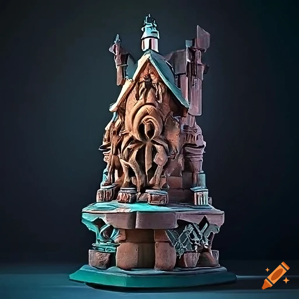 Detailed sculpture inspired by zelda game on Craiyon