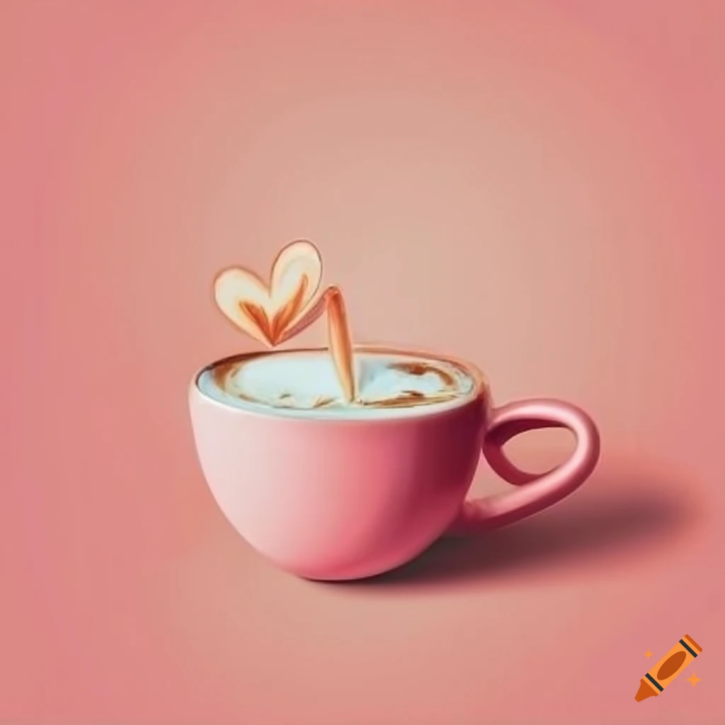 Coffee Cup Cute Coffee Dates Pretty Pink Coffee Cup Cute Coffee Lover Gift  Steaming Cup of Coffee Cappuccino Espresso Latte Macchiato Mocha Cute
