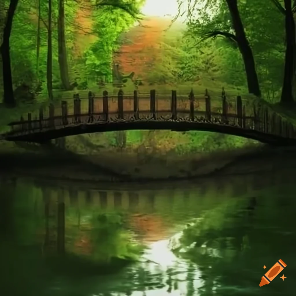 Picture of a wooden bridge