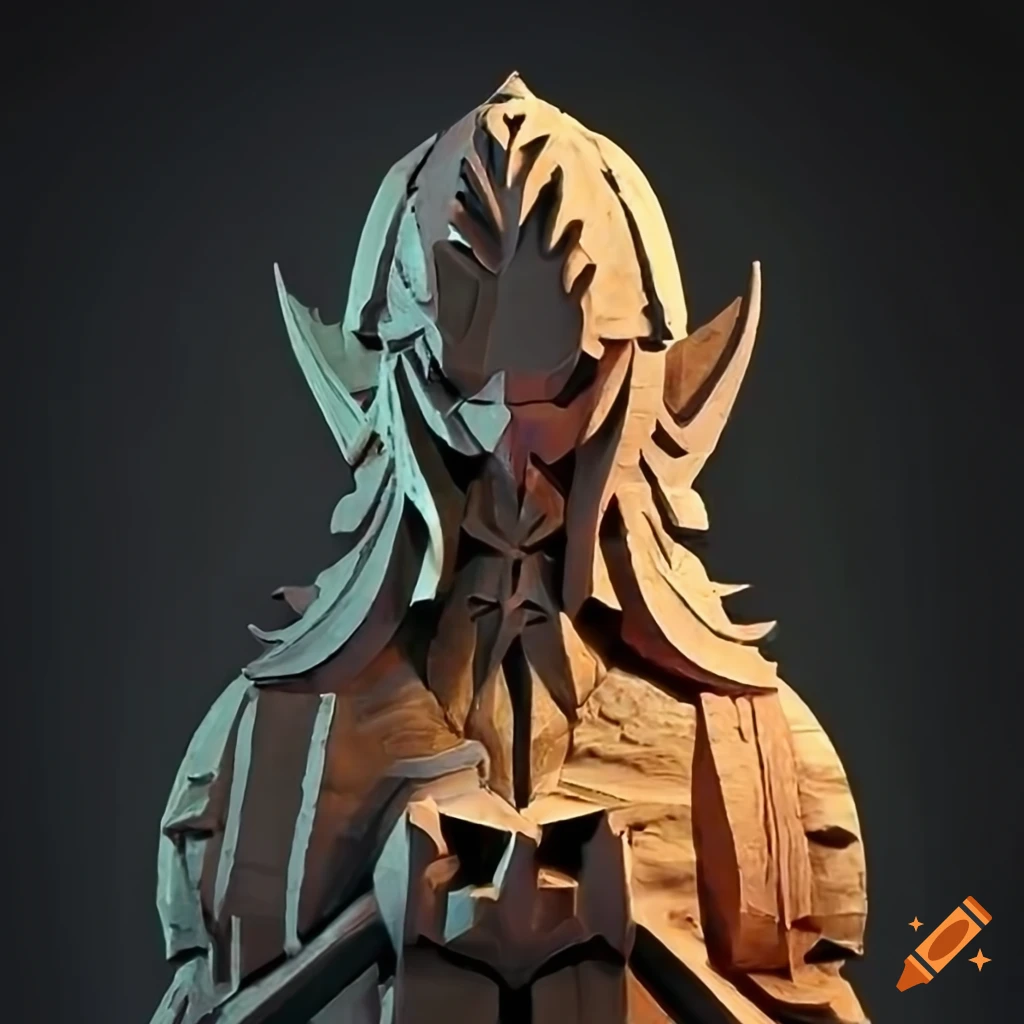 Zelda game sculpture with intricate details