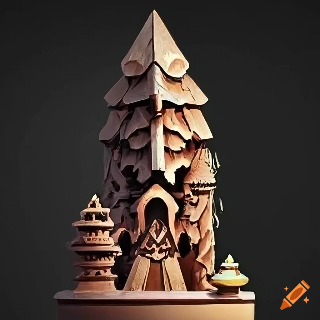Detailed sculpture inspired by zelda game