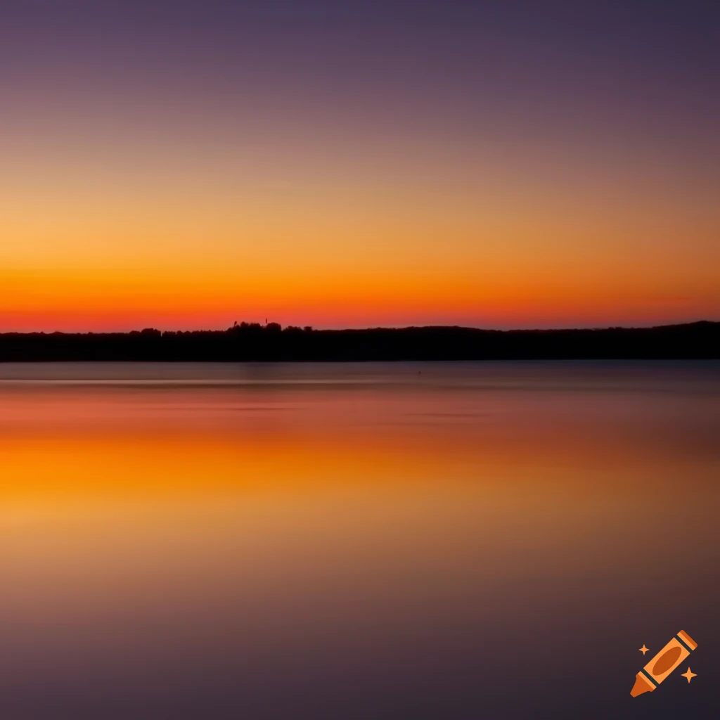 Sunset Over Lake Norman In North Carolina On Craiyon