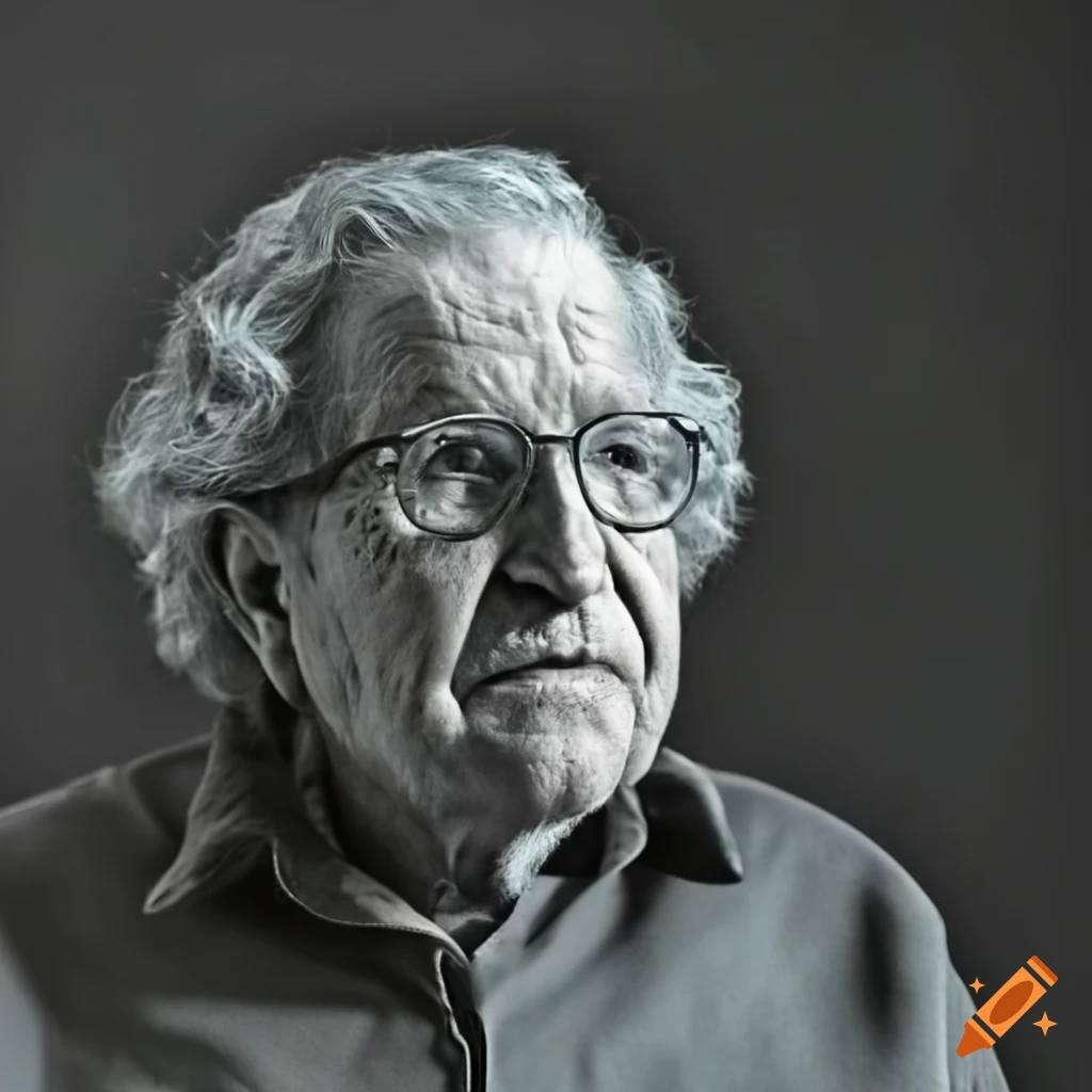 Portrait of noam chomsky on Craiyon