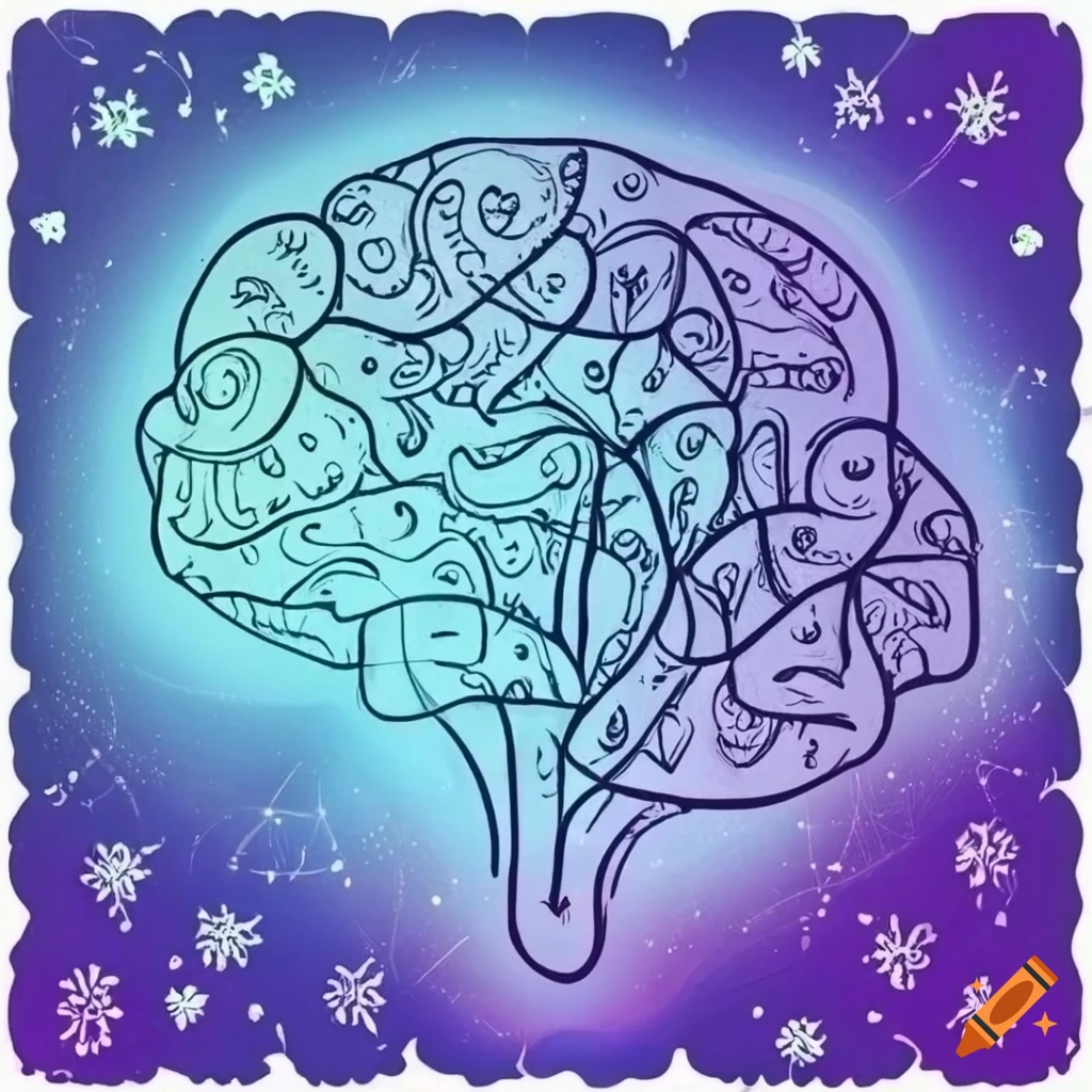 logo with mystical and bohemian doodle elements