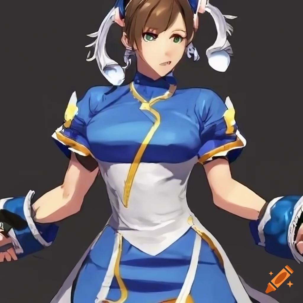 Chun-li from street fighter 6 vector graphic on Craiyon