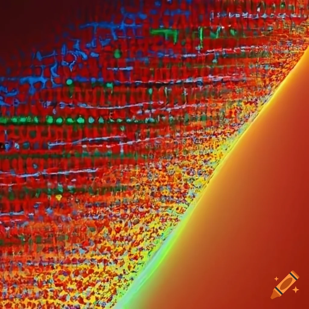 abstract representation of scattered lines