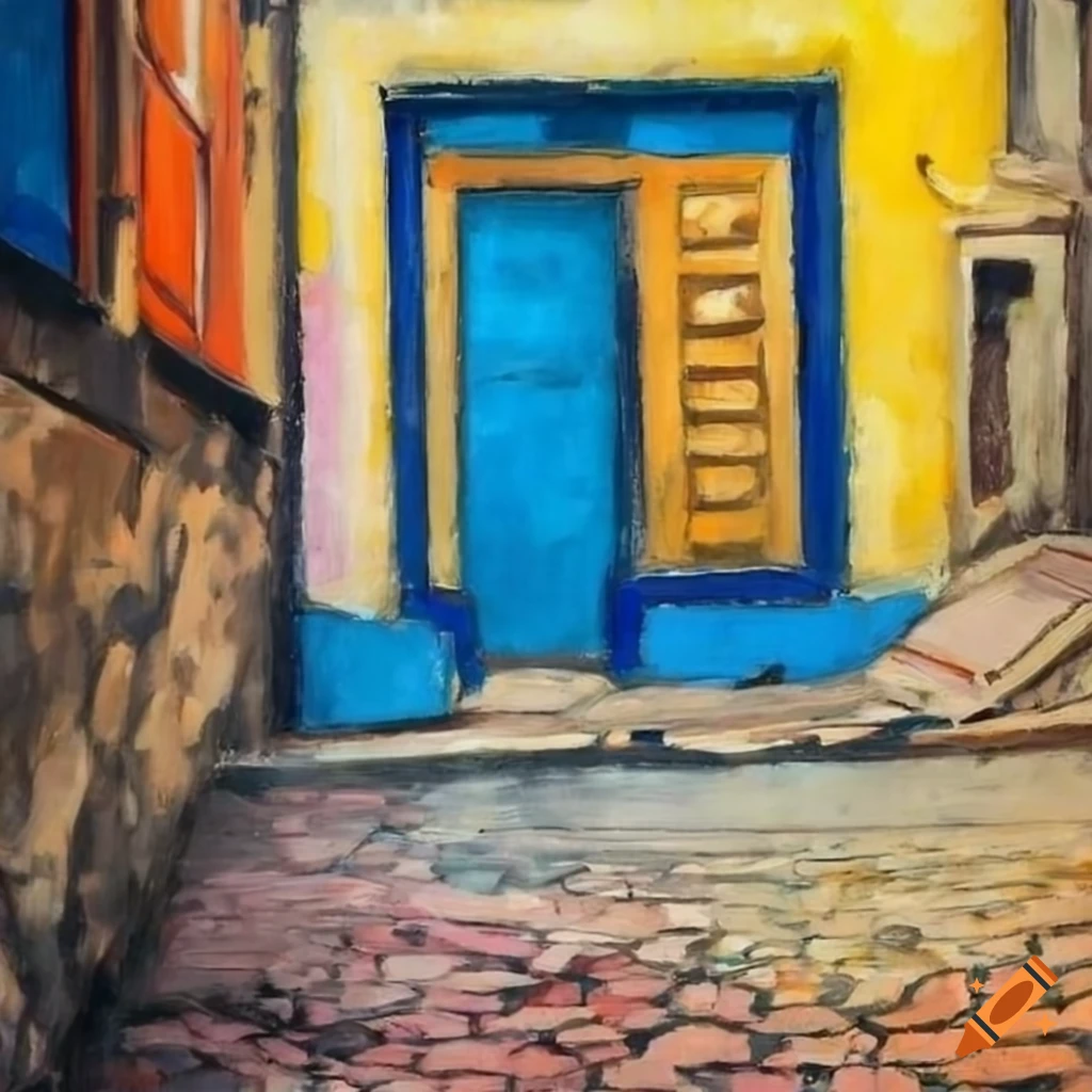 Modigliani s Painting Of An Old Bosnian Street With Shades Of Grey modigliani-s-painting-of-an-old-bosnian-street-with-shades-of-grey