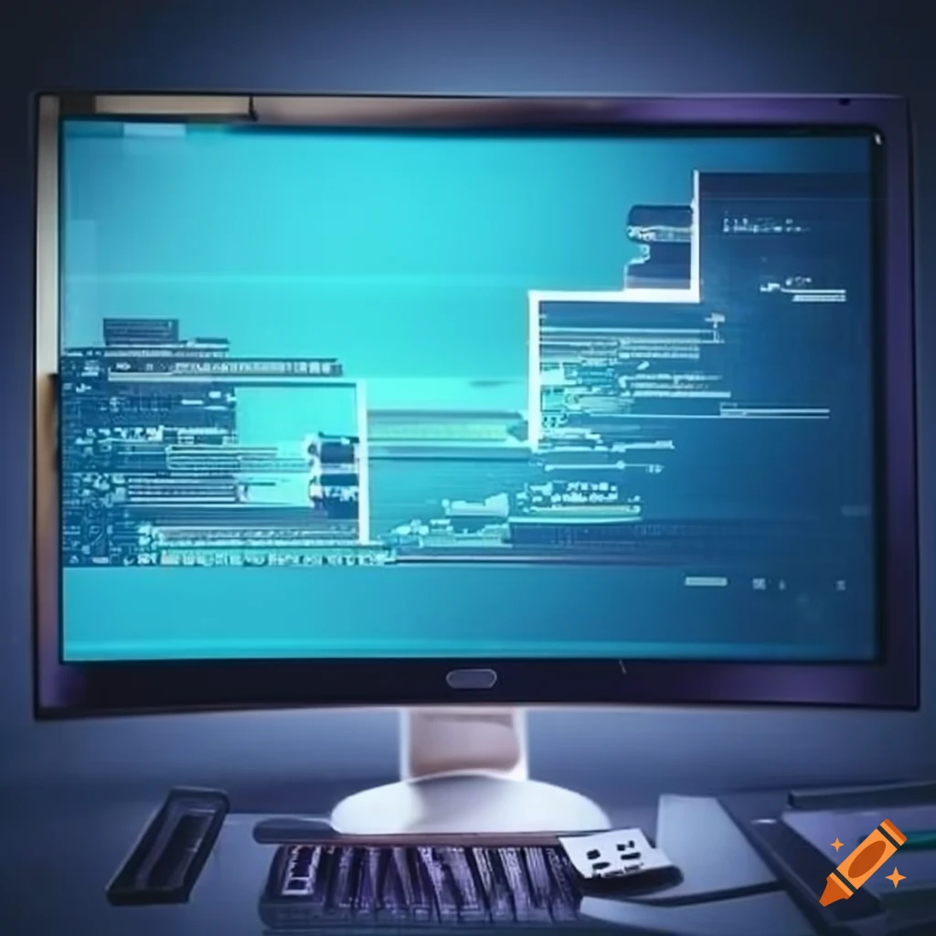 Product sales report on computer screen on craiyon