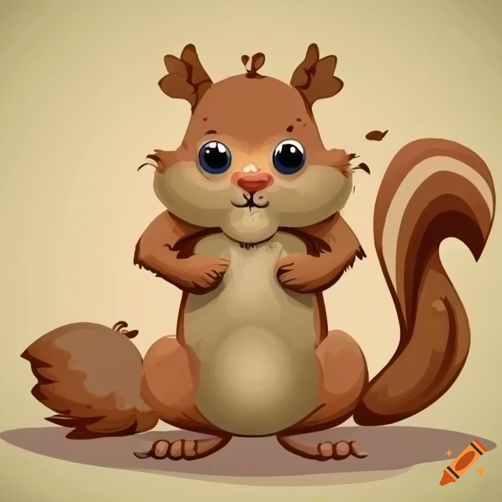 Squirrel Sticker 3x4