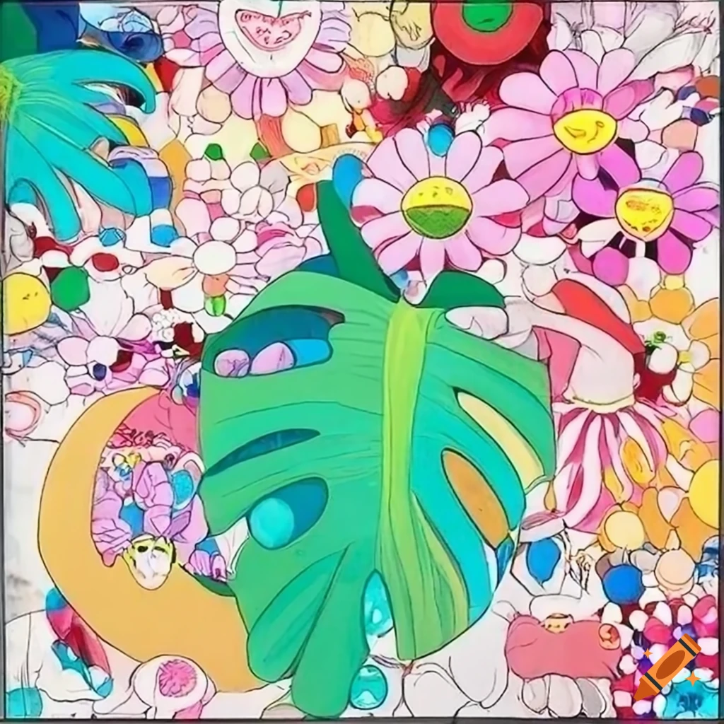 artistic illustration of Monstera Deliciosa