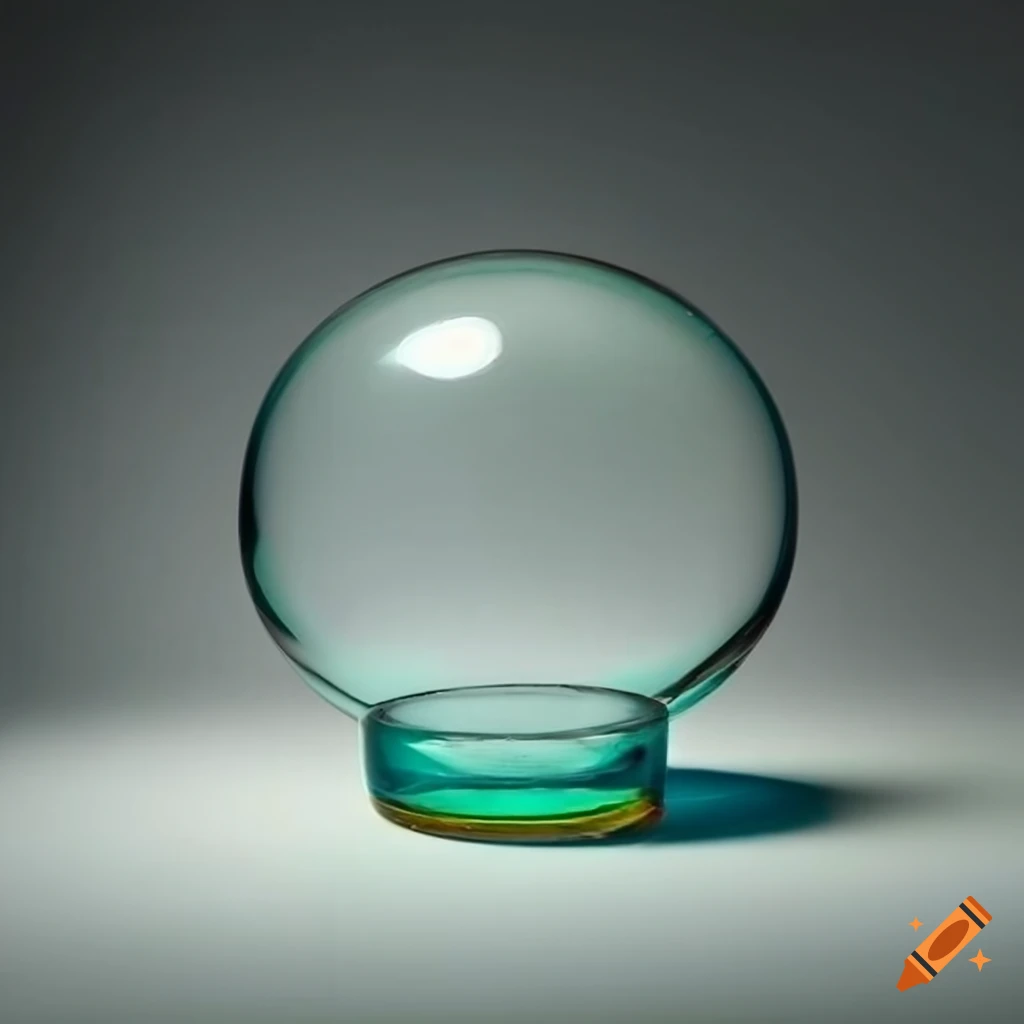 Transparent glass cylindrical receptacle in a scientific setup on Craiyon