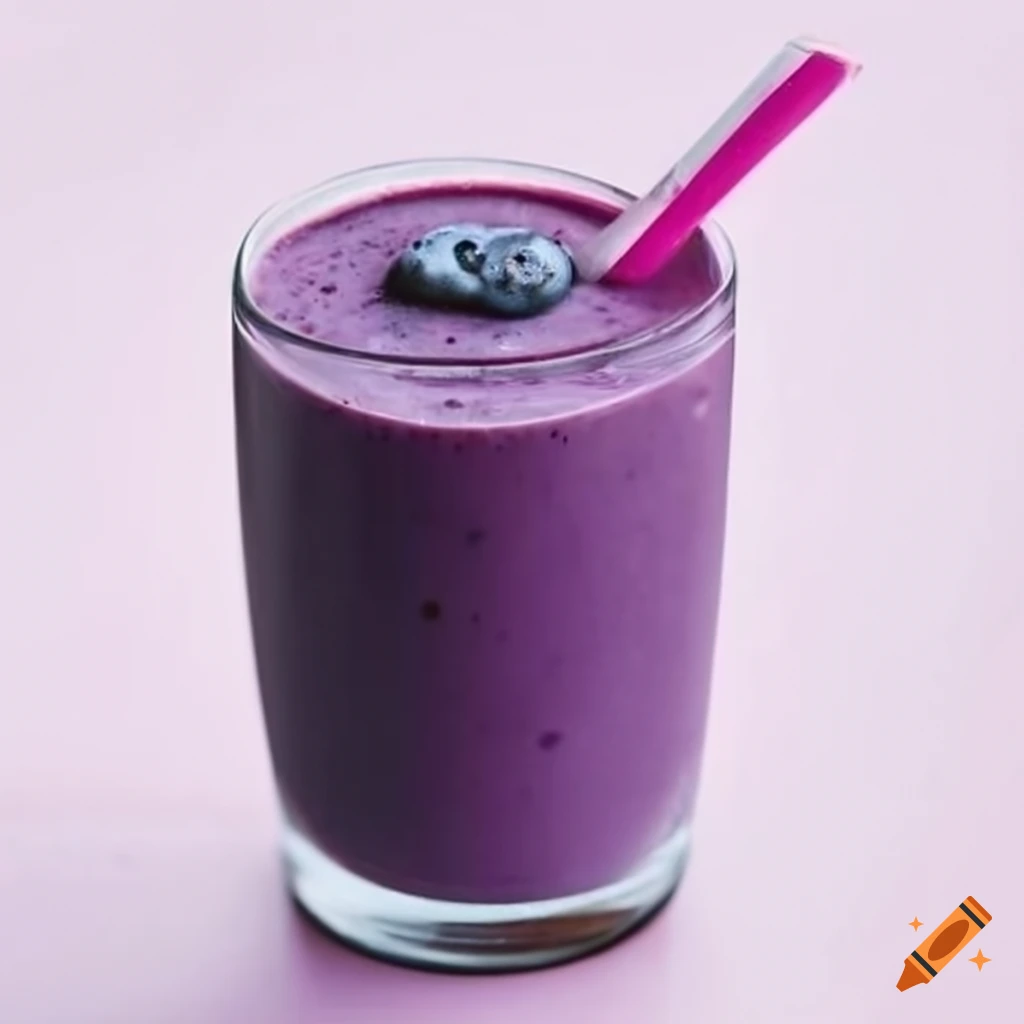 refreshing blueberry smoothie