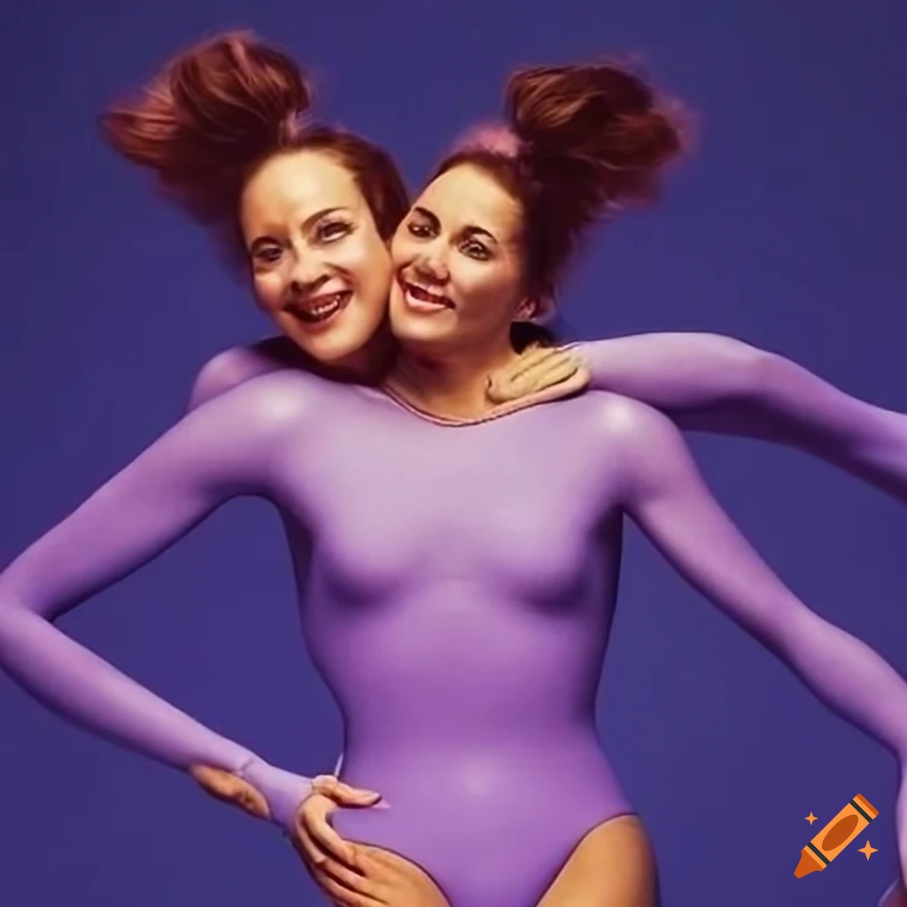 fun photo of women piggyback hugging in leotards