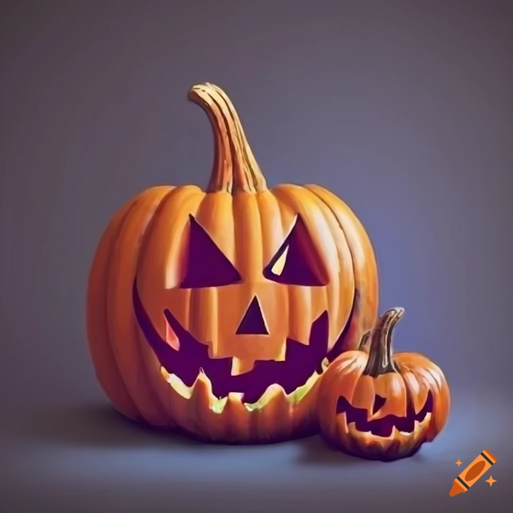 Art Nouveau Style Halloween Pumpkin On Craiyon