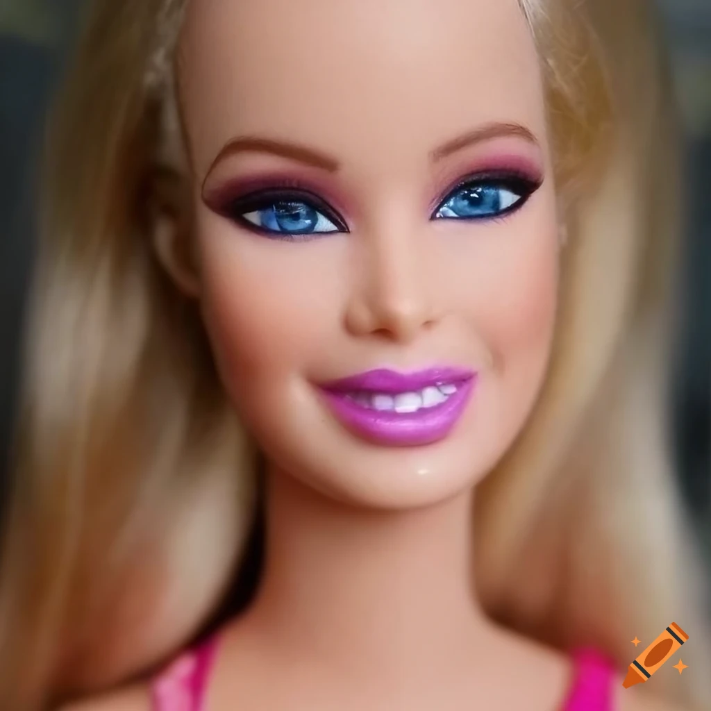A stunning portrait of taylor swift as a graceful barbie doll on Craiyon