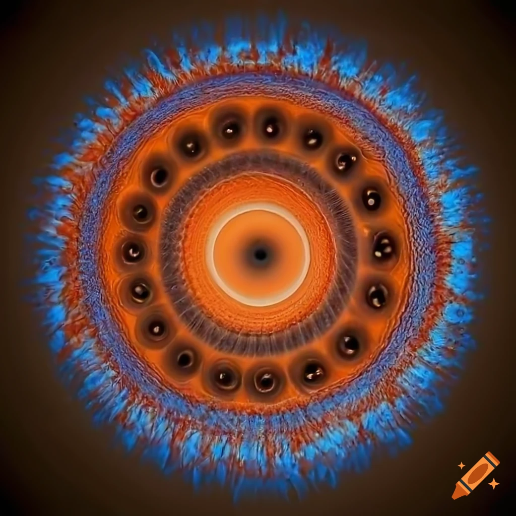 Abstract green warpstorm representing consciousness and spiritual ...