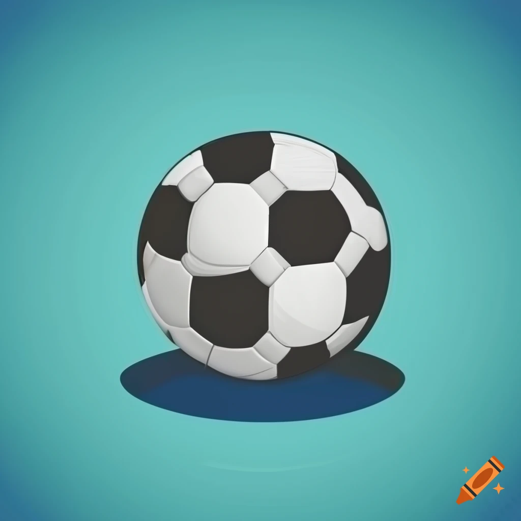 Minimalist soccer ball logo