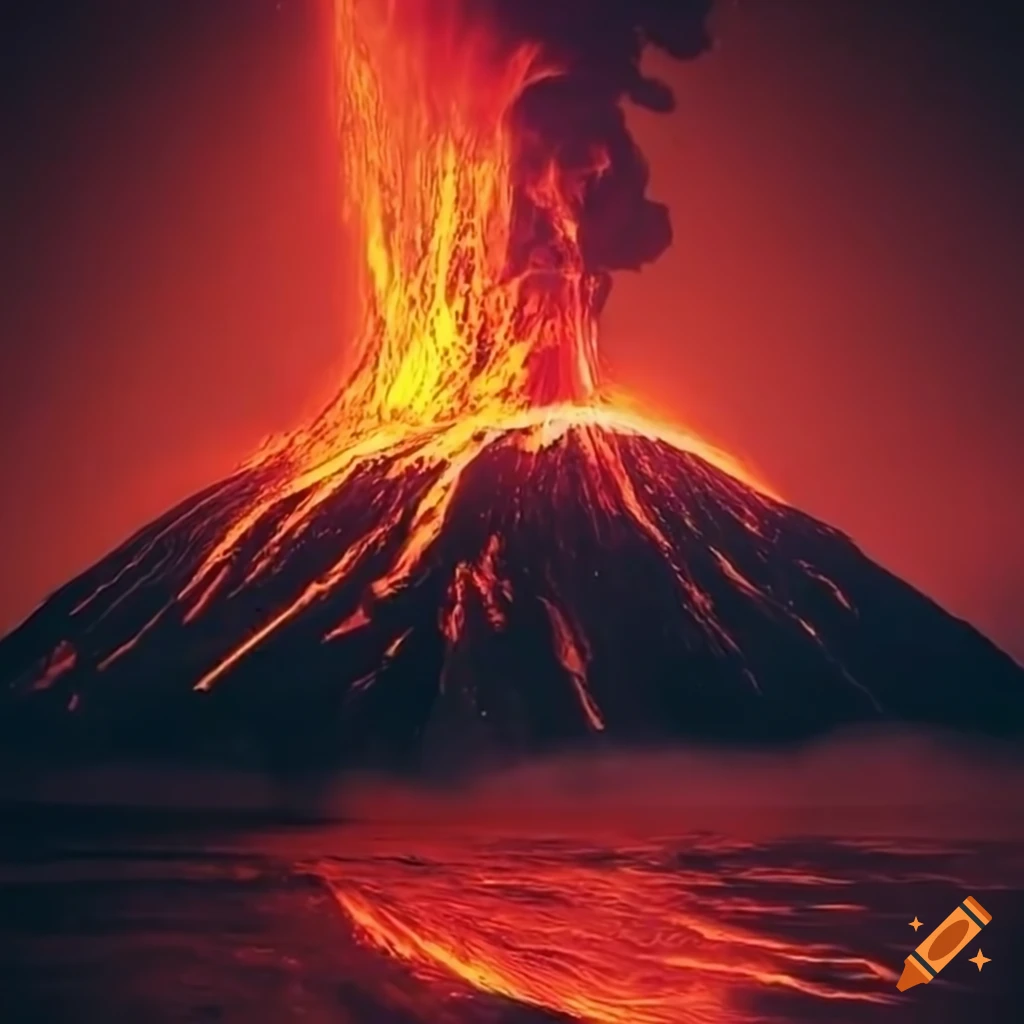 spectacular volcano eruption on an exoplanet